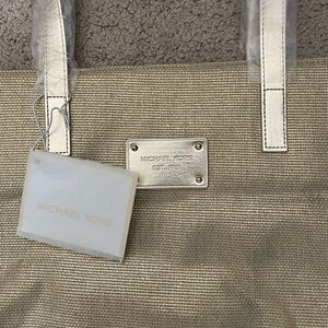Gold Michael Kors tote bag NWT